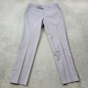 Brax Evans Pants Mens 34X34 Gray Golf Stretch Flat‎ Front Preppy Career Casual